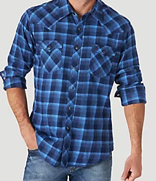 Authentic Western Shirt, Blue