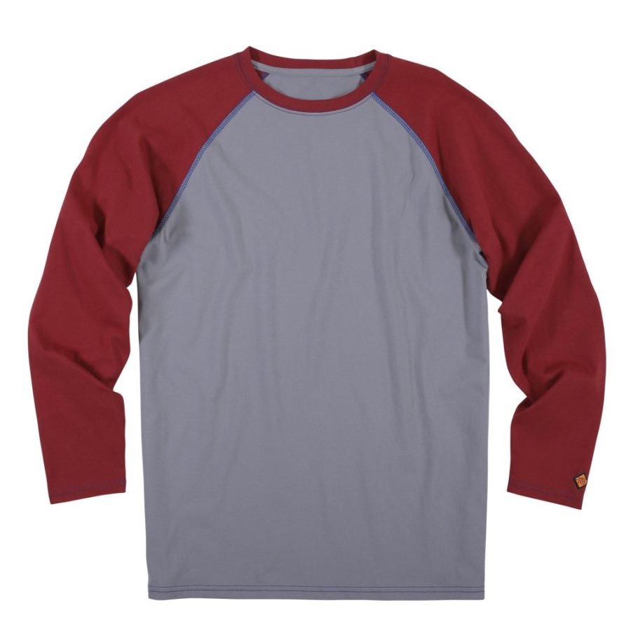 FR Baseball Tee Long Sleeve, Red