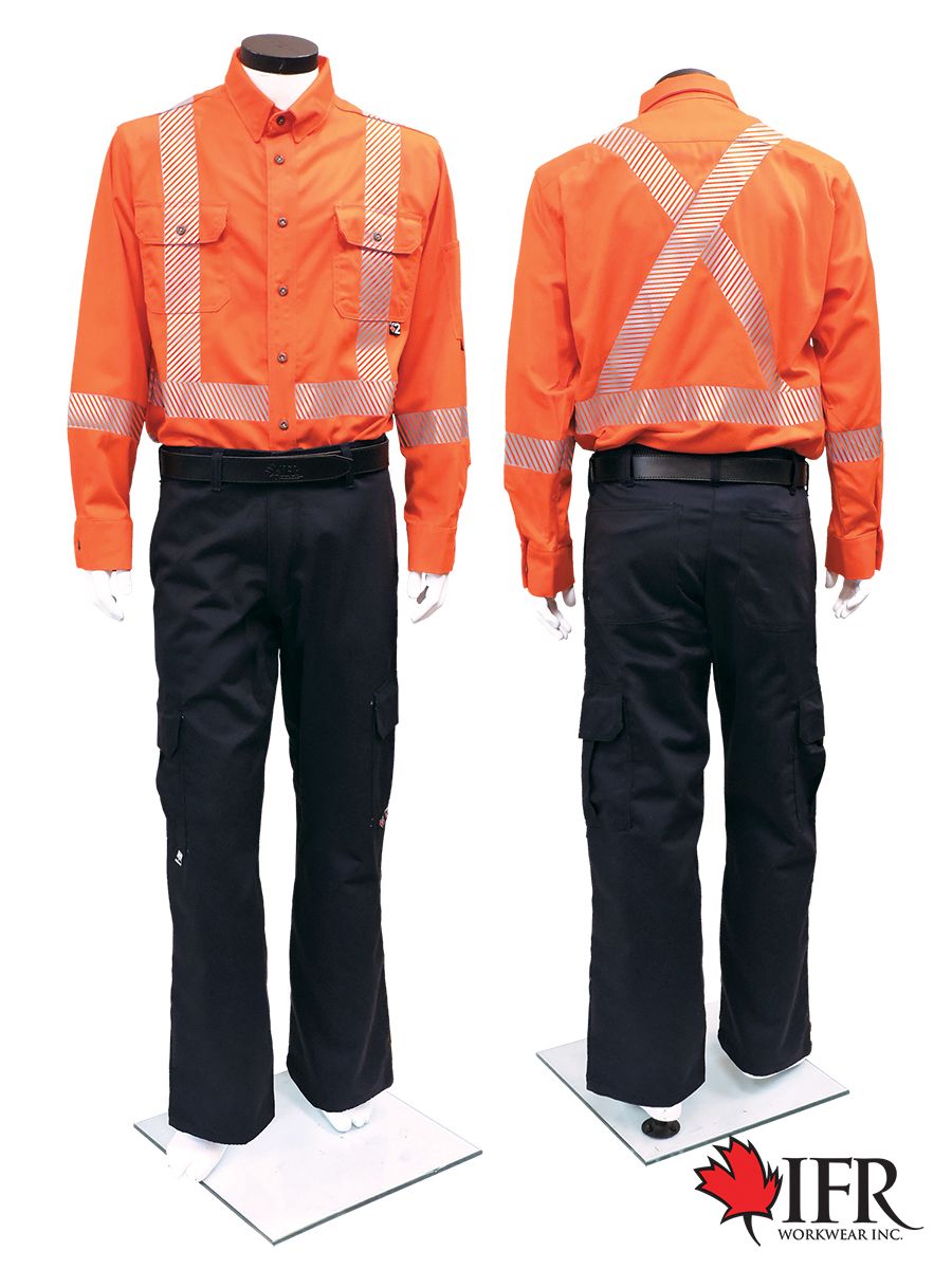 IFR Workwear Inc. - UltraSoft® 7 oz Deluxe Segmented Striped Work Shirt